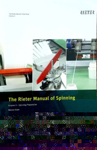 Image of The Rieter Manual of Spinning Volume 3: Spinning Preparation