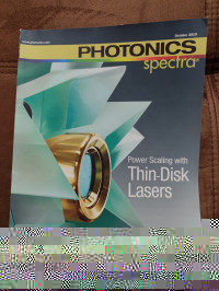 Image of Photonics Spectra : Power Scaling with Thin-Disk Lasers