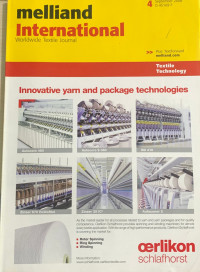 Melliand International : Innovative yarn and package technologies