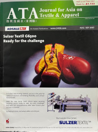 ATA Journal for Asia On Textile & Apparel: Sulzer Textil G6500
